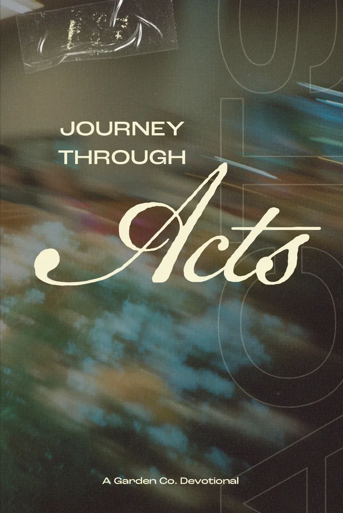 Journey Through Acts — A Garden Co. Devotional, book cover